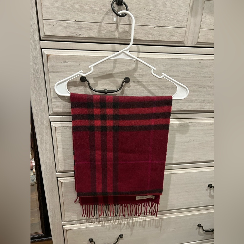 COPY - Burberry Scarf- Burgundy